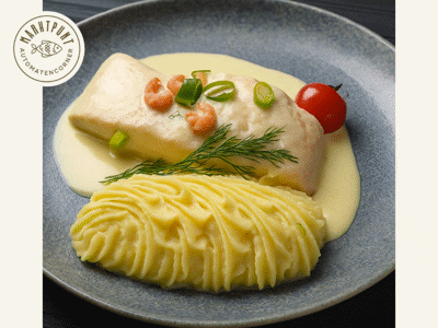 Zalmfilet met witte wijnsaus