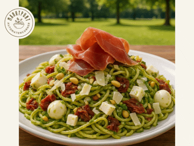 Mie Pesto Ham